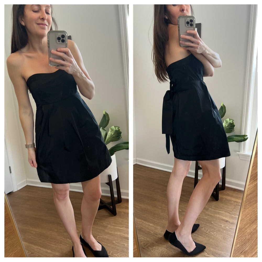 Theory Black Strapless Party Dress!